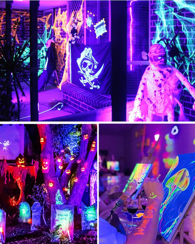 Onforu Halloween glow lights create vibrant atmospheres for venues and home festivities