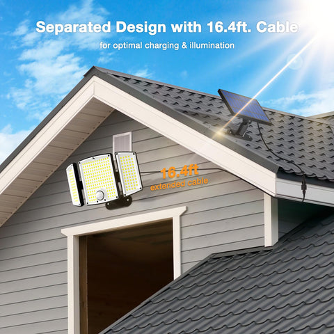 Onforu integrated-separate installation offers flexible mounting options for best light placement.