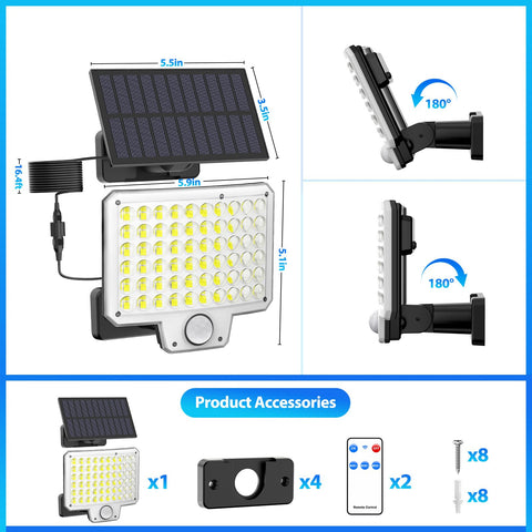 Onforu IP65 durable design withstands rain, wind, and snow.