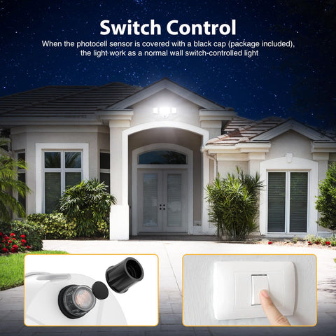 Onforu IP65 waterproof exterior light withstands rain and snow for year-round use
