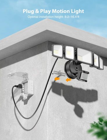 Onforu IP65 waterproof outdoor light image emphasizes weatherproof durability.