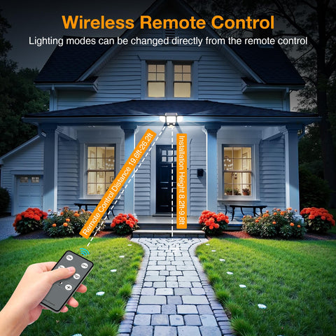 Onforu IP65 weatherproof design withstands rain and snow