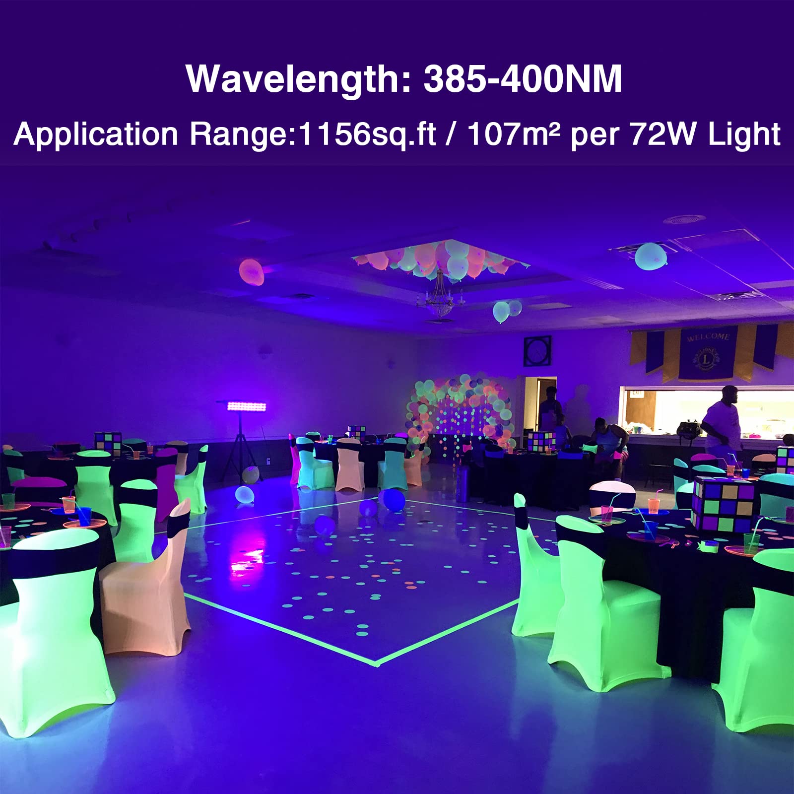 Onforu IP66 waterproof black light bar suitable for outdoor use in any weather