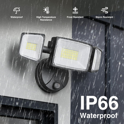 Onforu 11000LM LED flood light delivers bright security lighting for garages.