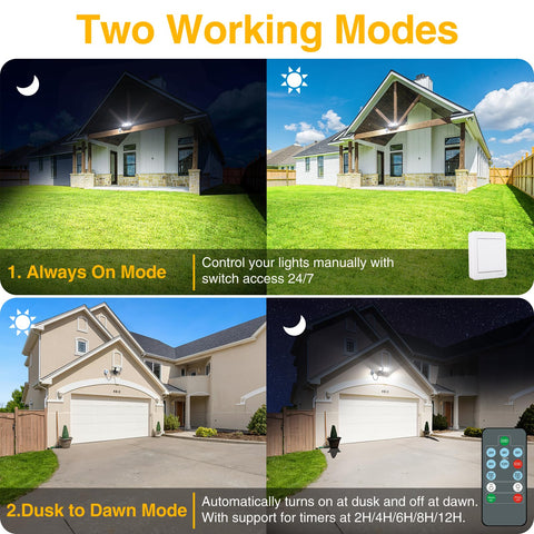 Onforu remote control included for timer settings and mode switching