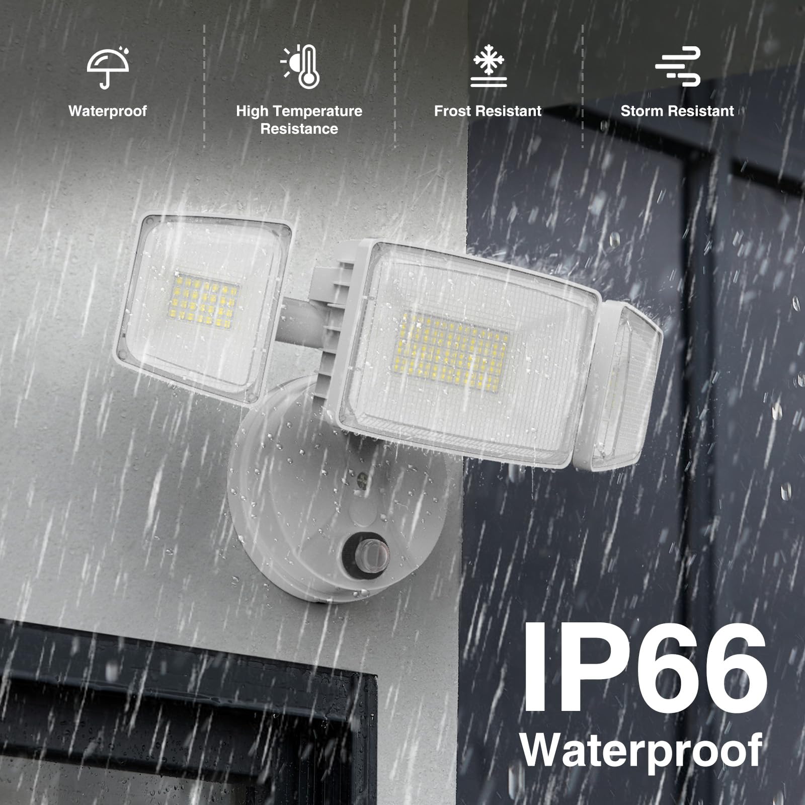 Onforu LED security light enhancing perimeter illumination for safety.