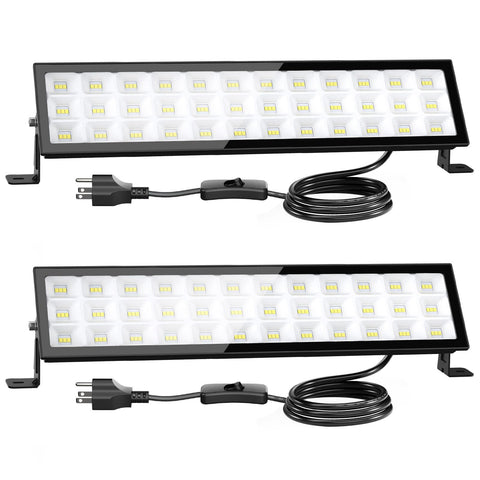 Onforu LED Shop Lights 100W with outdoor plug for bright task lighting.