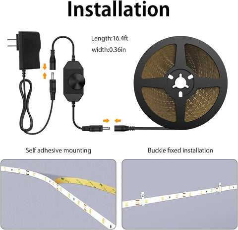 Onforu cuttable LED strip design for customizable length