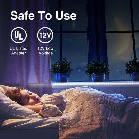 Onforu installation with adhesive backing and clips for secure mounting