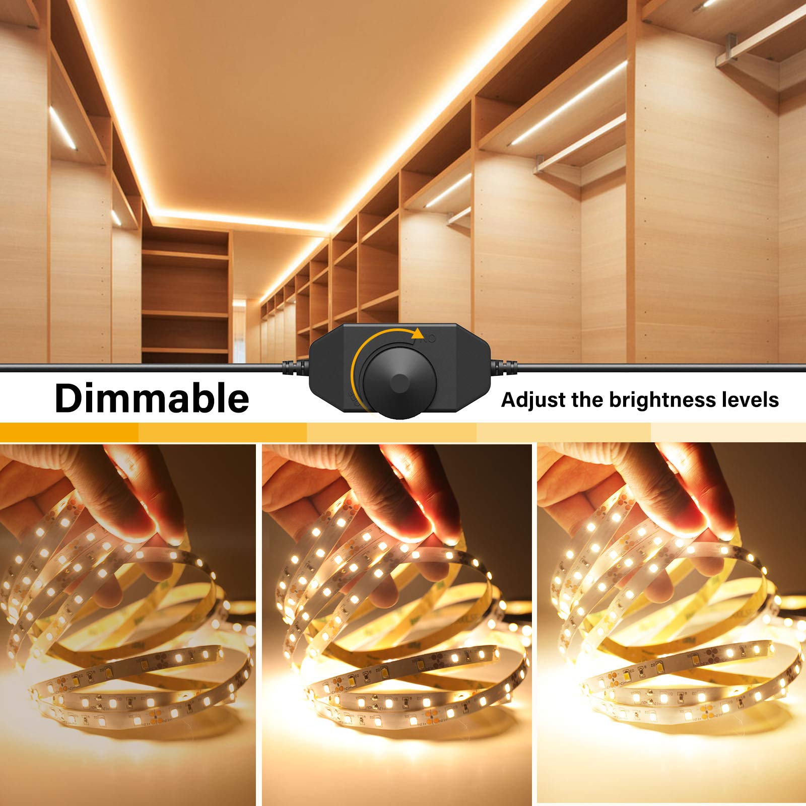 Onforu dimmer control enabling adjustable brightness and warmth