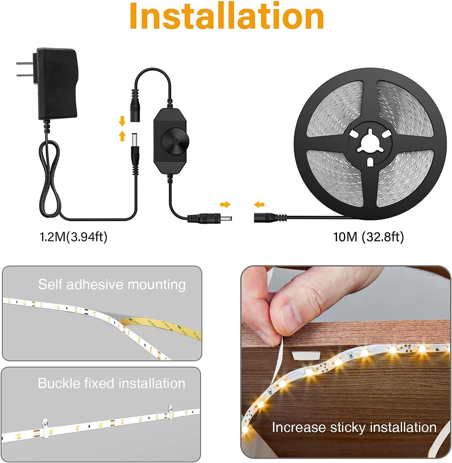 Onforu warm white lighting delivering soft ambient glow