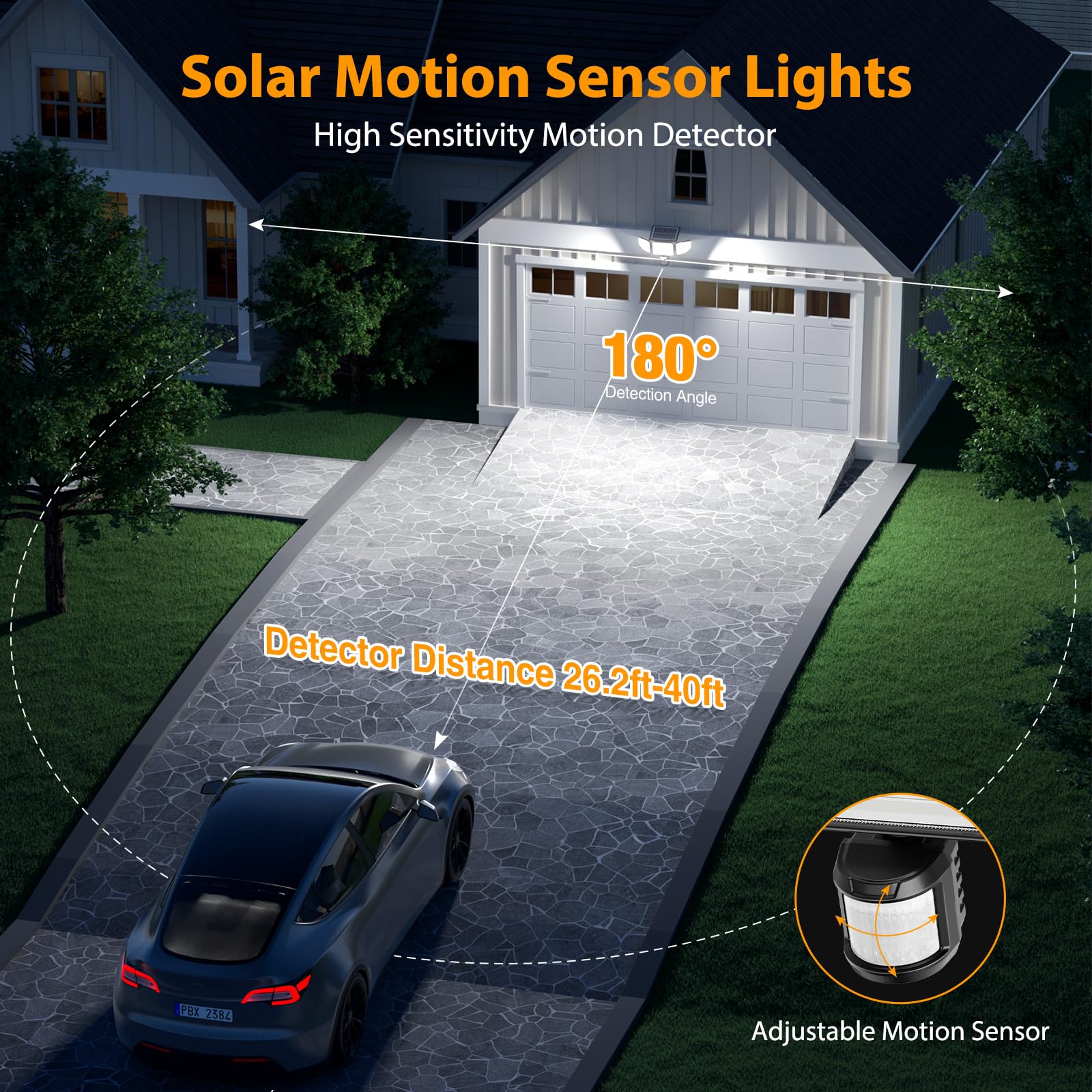 Onforu motion sensor detects activity up to 40 feet for safety
