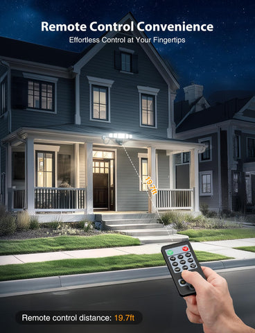 Onforu motion sensor light shows 72ft detection reach for early illumination.