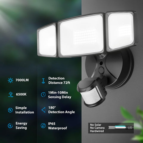 Onforu motion sensor setup image illustrating quick installation guide