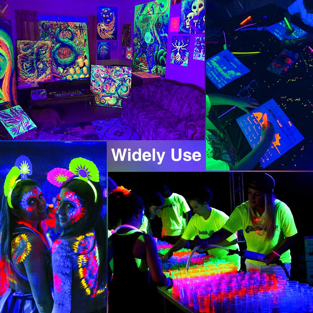 Onforu neon glow poster and aquarium illumination setup