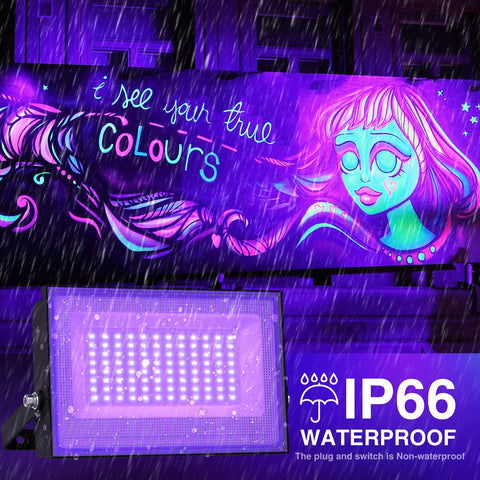 Onforu neon pigment test under 385-400 nm glow