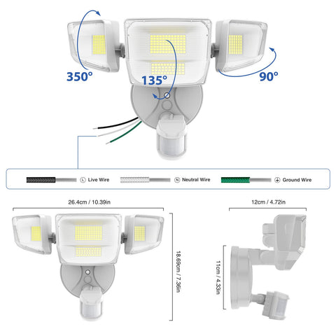 Onforu night time illumination along a driveway with clear visibility