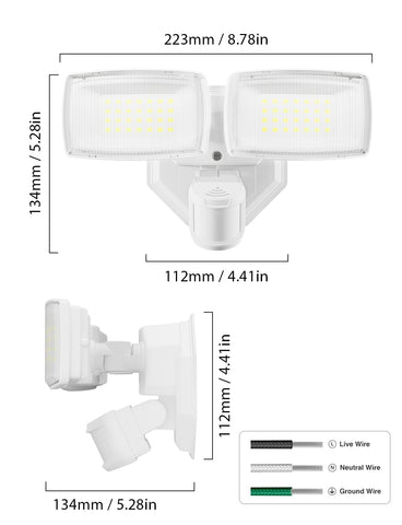 Onforu night-time use showing bright perimeter illumination.