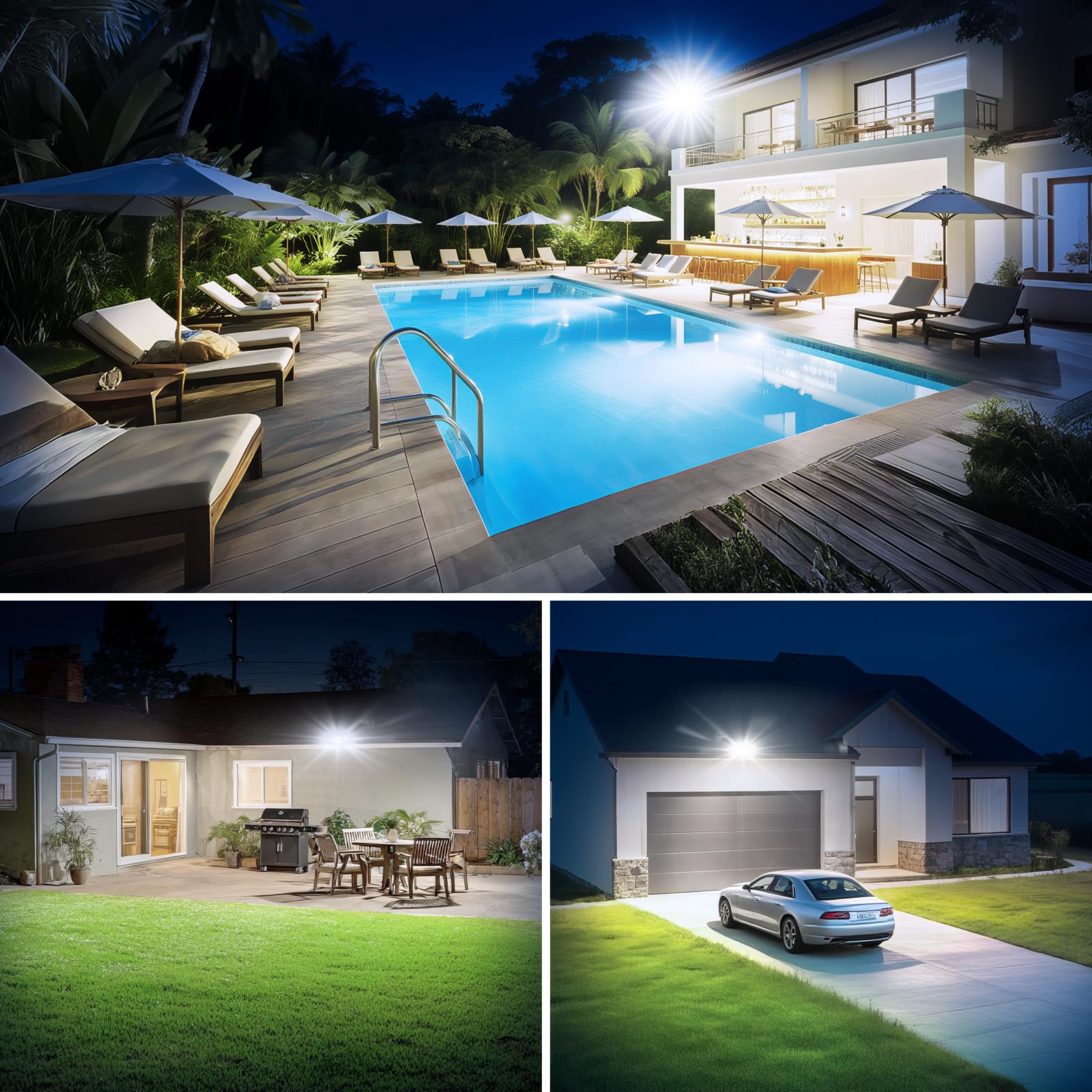 Onforu outdoor driveway and patio illumination for safer night use.