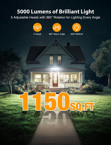 Onforu outdoor light remote control demonstrates easy mode selection from a distance.