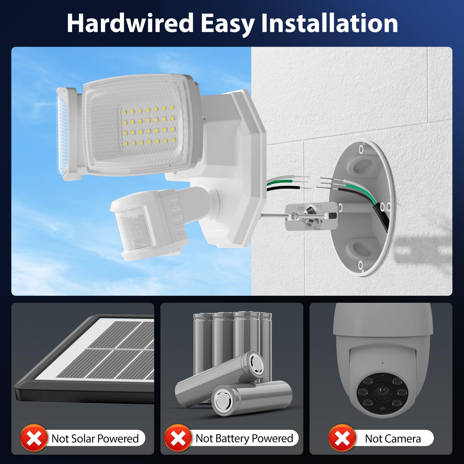 Onforu outdoor security light in dusk-to-dawn mode enhances overnight safety.