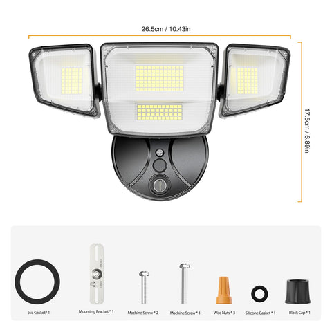 Onforu outdoor security light ideal for yards, gardens, barns