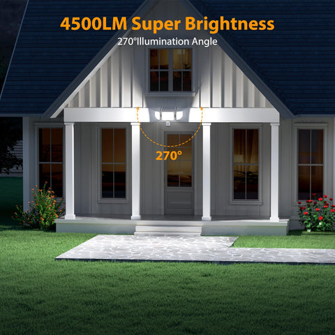 Onforu IP65 outdoor security lights withstand rain for reliable evenings
