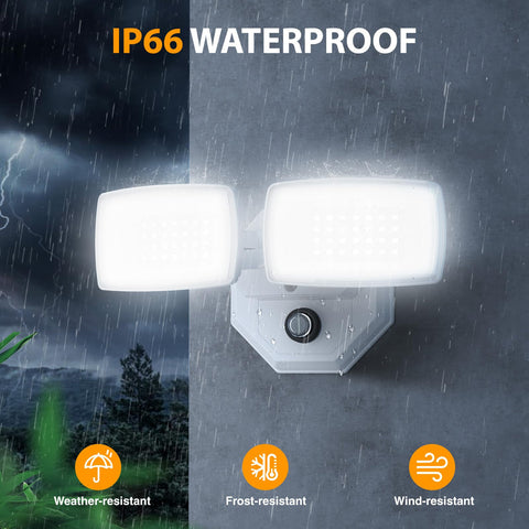 Photocell dusk-to-dawn activation on Onforu fixture