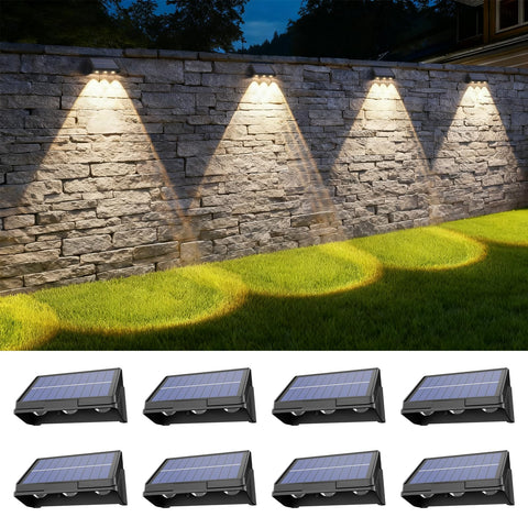 Onforu Solar Fence Lights installation for easy deck mounting and fence lining.