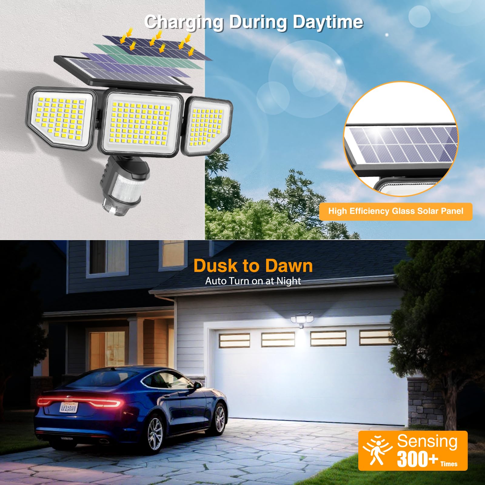 Onforu IP65 waterproof solar light ensures durability in all weather