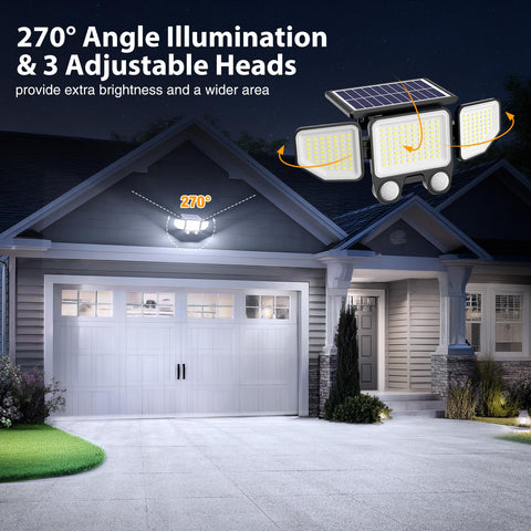 Onforu remote-control flood lights offer easy mode switching from distances up to 27 feet.