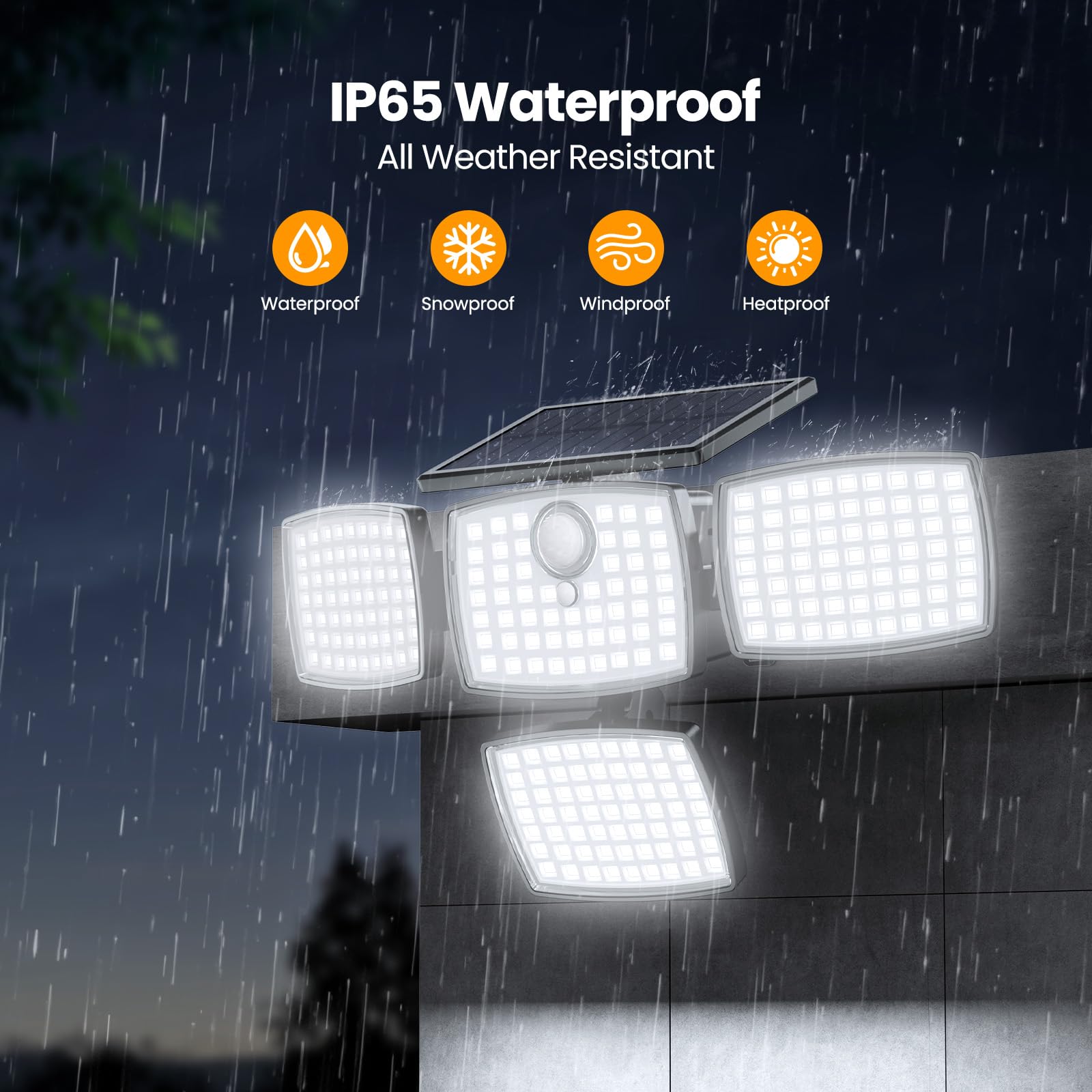 Onforu 2-pack solar lights brighten walkways and entryways safely.