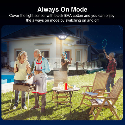Onforu IP66 waterproof exterior light withstands rain and snow for year-round use.