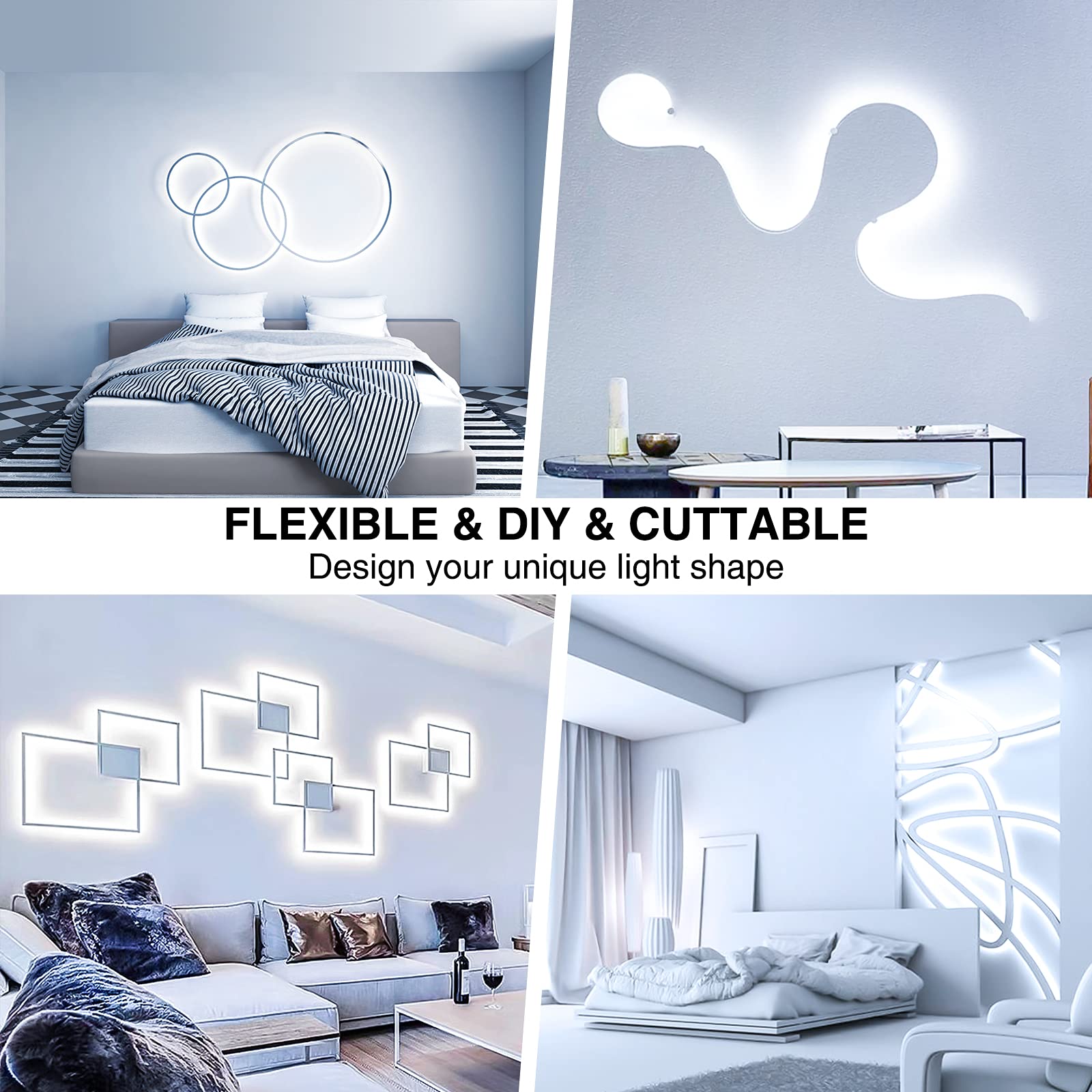 Onforu LED strip for under cabinet with strong adhesive