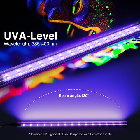 Onforu USB blacklight tube 1ft powered by USB for portable use
