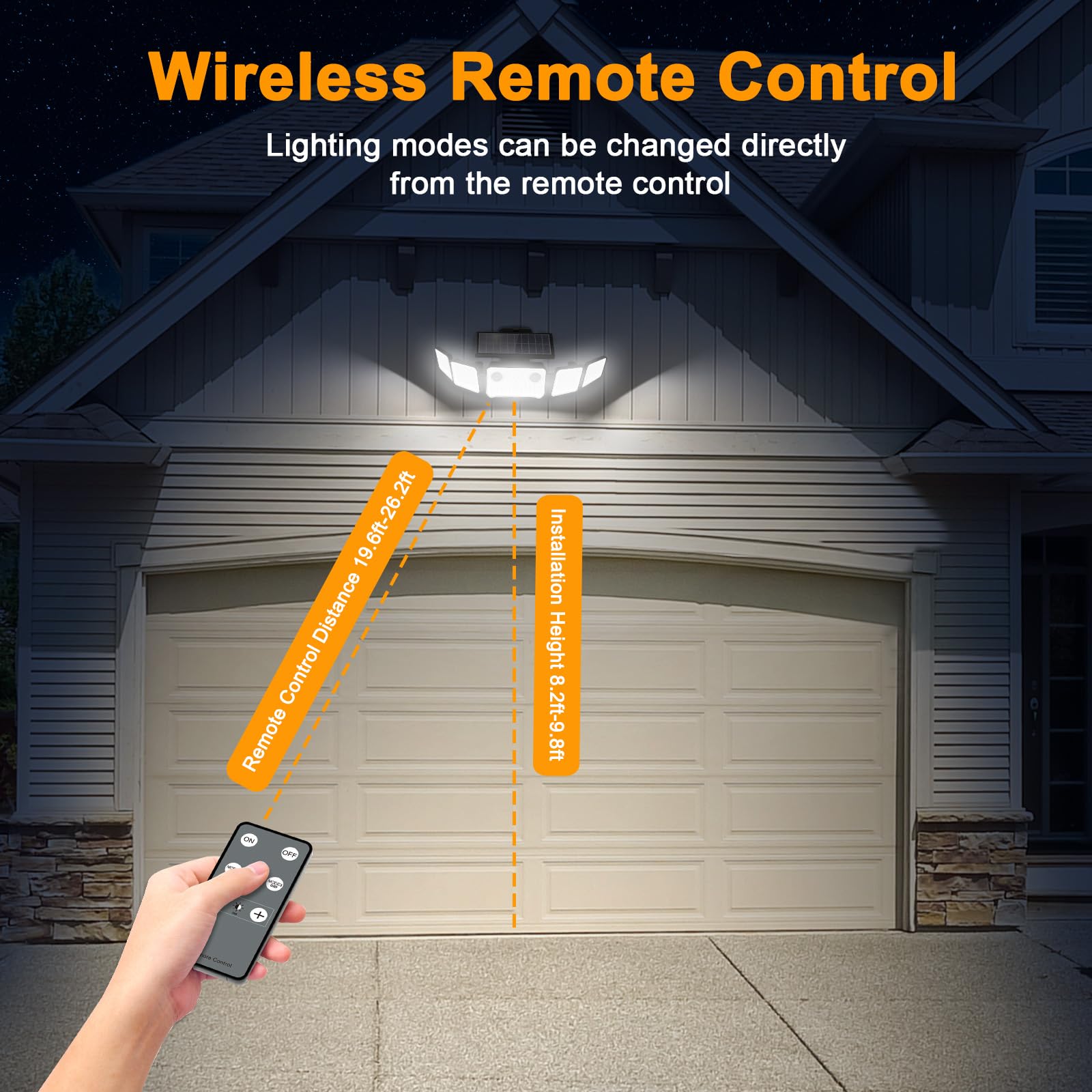 Onforu wall-mount installation at the recommended height for optimum performance.