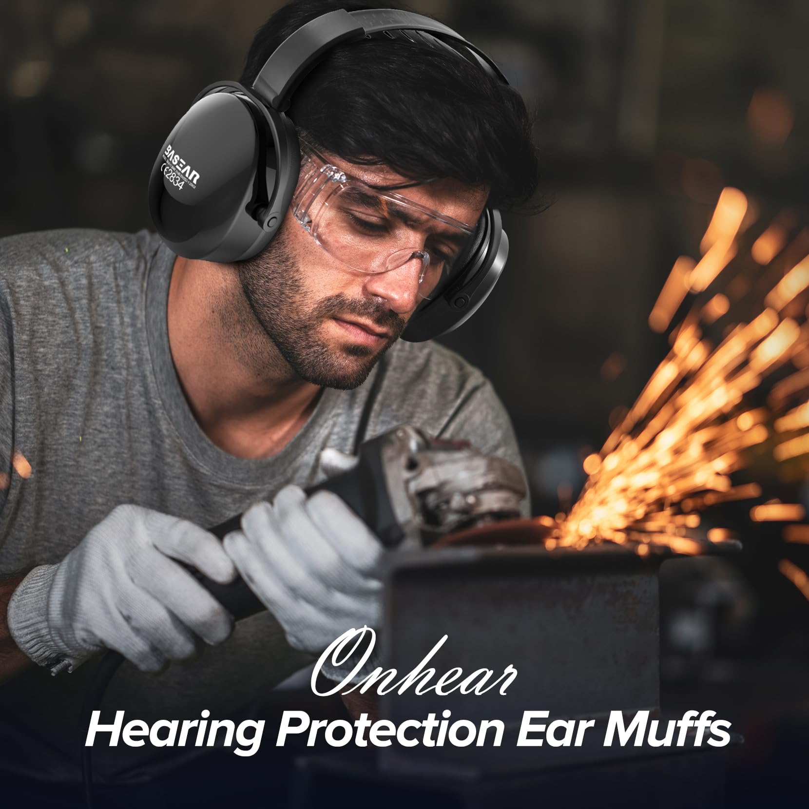 Onhear adjustable headband ear protection fits a wide range of head sizes.