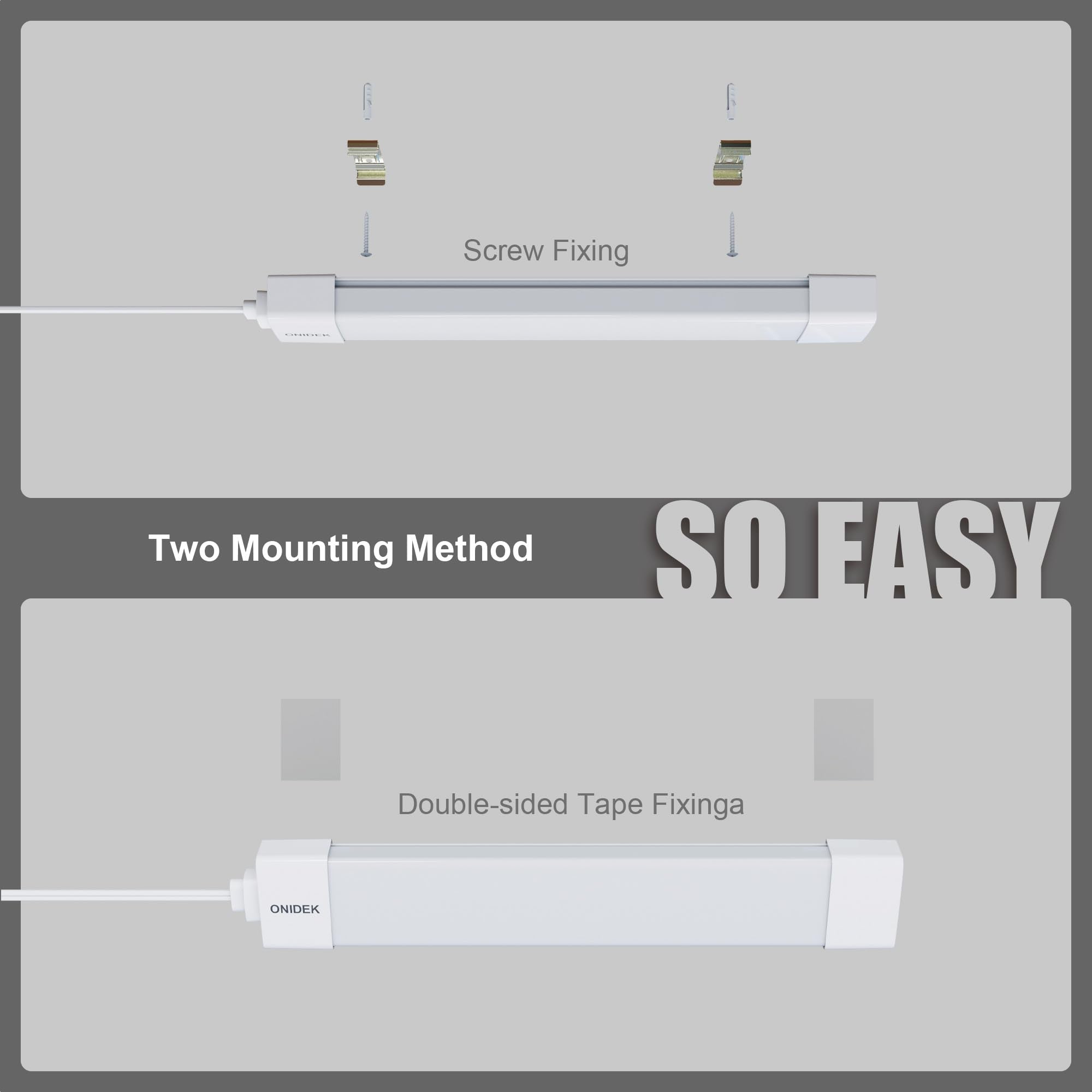 ONIDEK 6.5-foot plug cable offers flexible placement in multiple spaces.