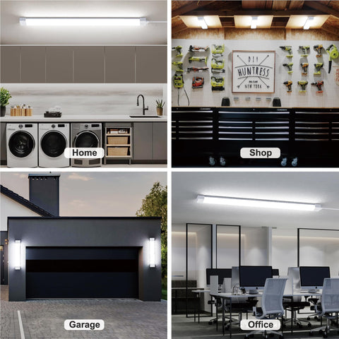 ONIDEK versatile lighting for kitchen, closet, and garage creates bright spaces.