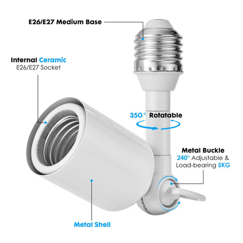 Onite 360°/270° adjustable unit enables precise positioning for cameras and lamps