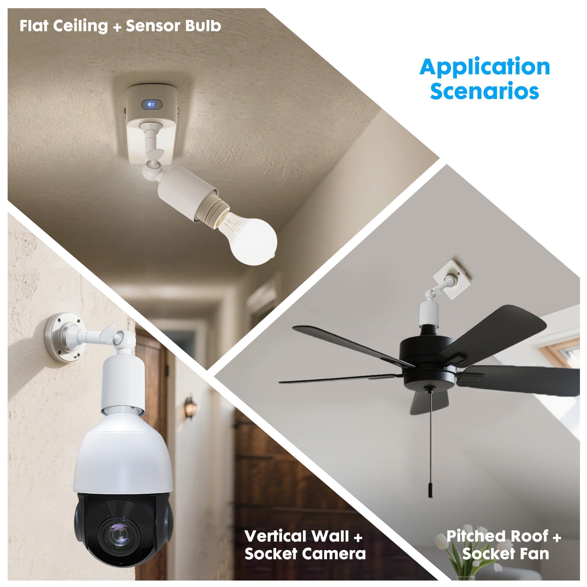 Onite high-power 1250W extension handles LEDs, halogens, and heat lamps safely