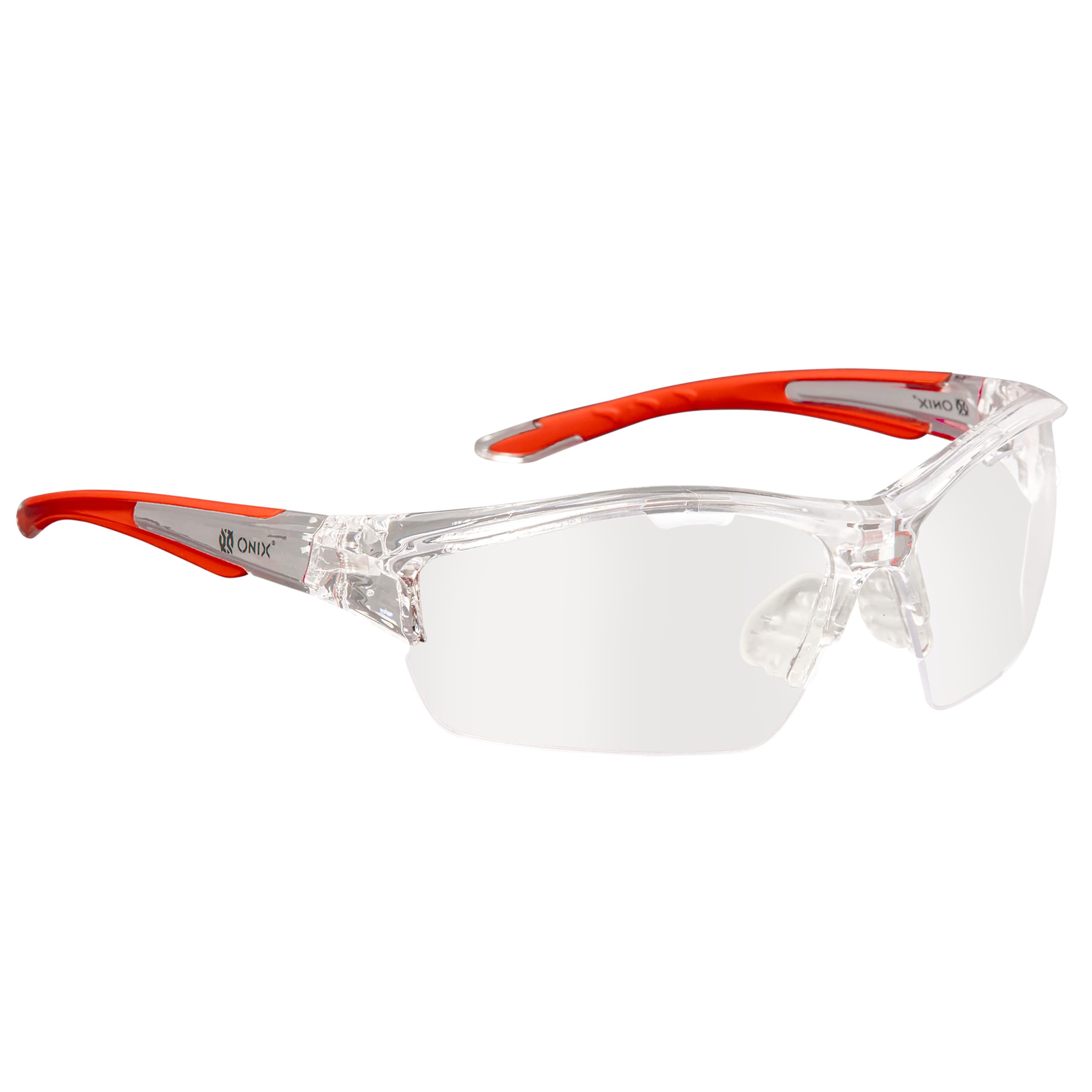 Onix Owl Eyewear frame close-up showing lightweight protective design for pickleball