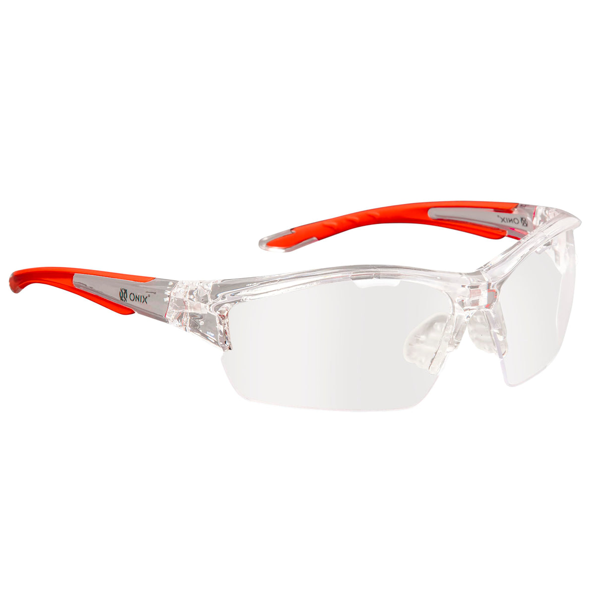 Onix Owl Eyewear frame close-up showing lightweight protective design for pickleball