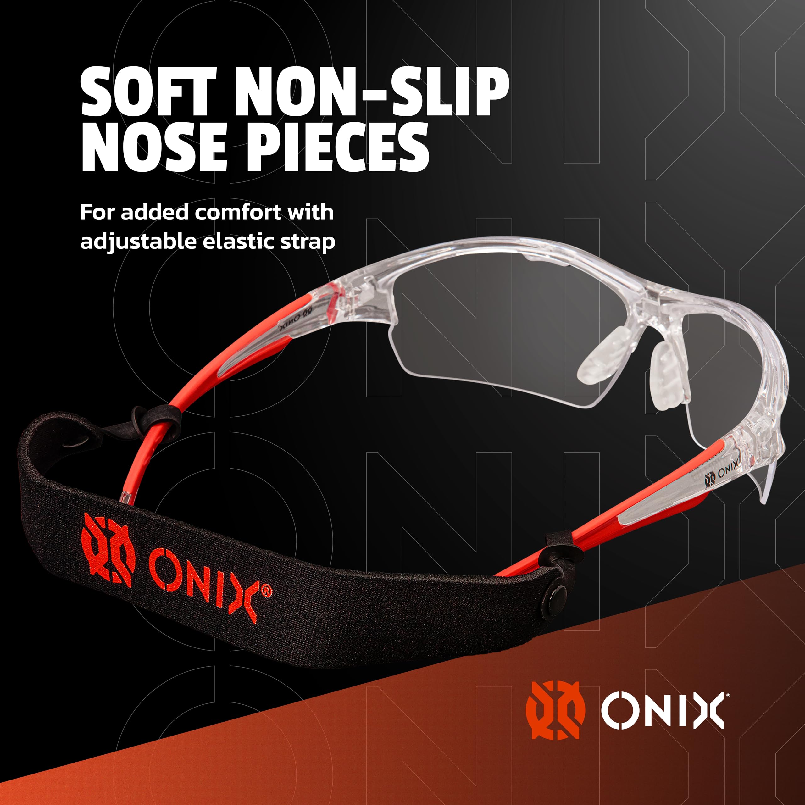 Onix Owl Eyewear blue tint lenses enhance contrast on shaded courts