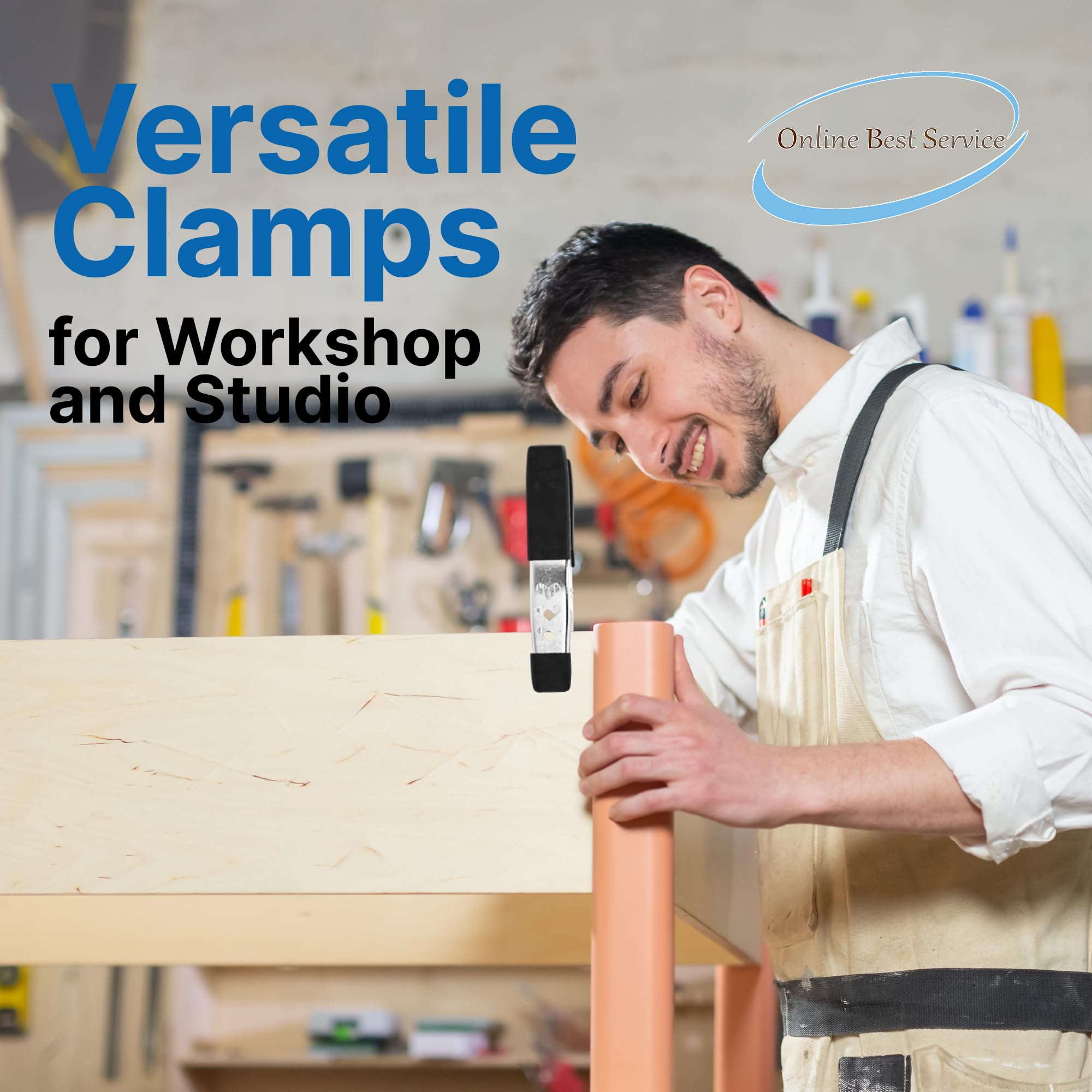 Online Best Service 24-pack clamps bundles versatile, value-packed clamps for projects.