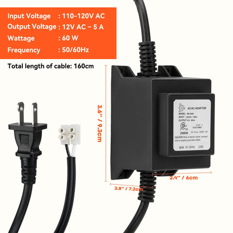 Onlyfire garden light setup powered by transformer for outdoor features