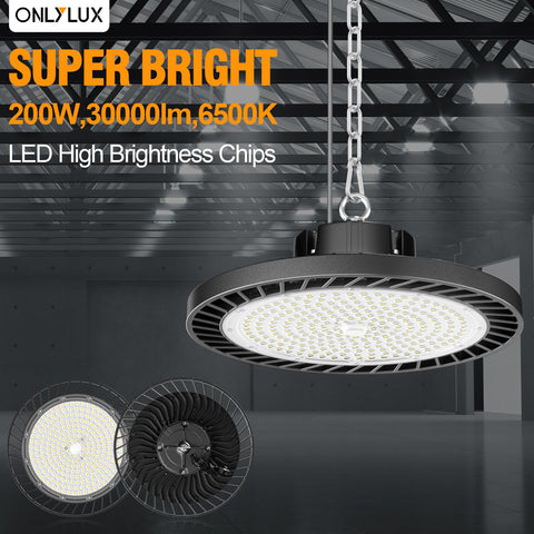 ONLYLUX 4Pack on ceiling shows plug-and-play ease for rapid installation.