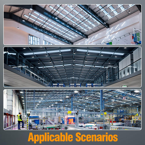 ONLYLUX 6000K color temperature delivers crisp, natural illumination for workspaces.