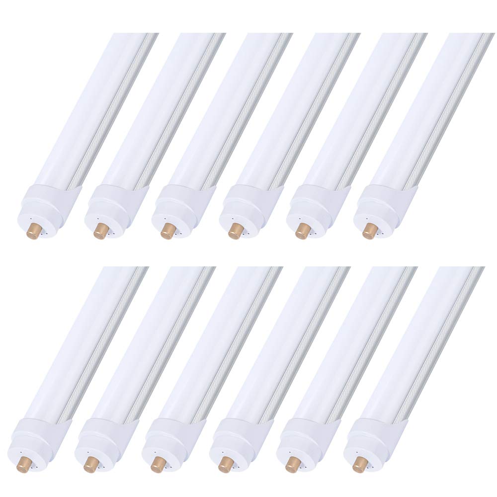 ONLYLUX 8ft LED bulbs in a 12-pack for offices and stores