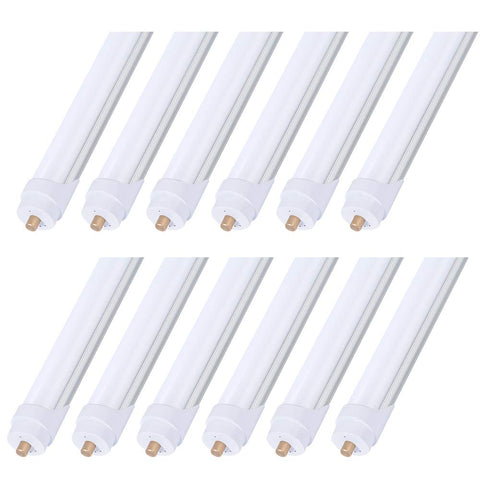 ONLYLUX 8ft LED bulbs in a 12-pack for offices and stores